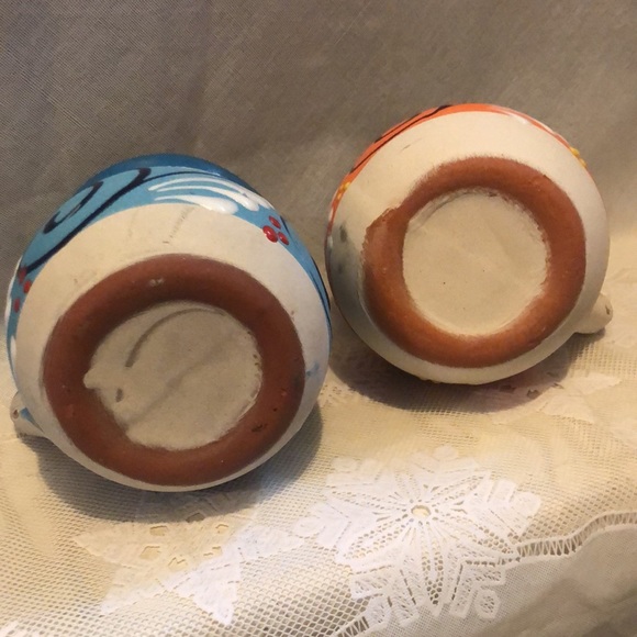 2 Beautiful handmade pottery terra-cotta hand-painted mugs - Picture 4 of 6